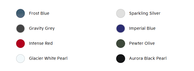 KIA SYRONEW SUV COLOUR OPTIONS